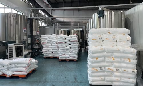 Plastic bucket raw material workshop